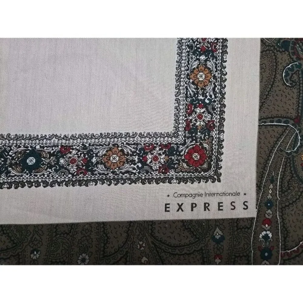 Scarf made in Italy Compagnie Internationale‎ Express 34x34 Square Cream & Taupe